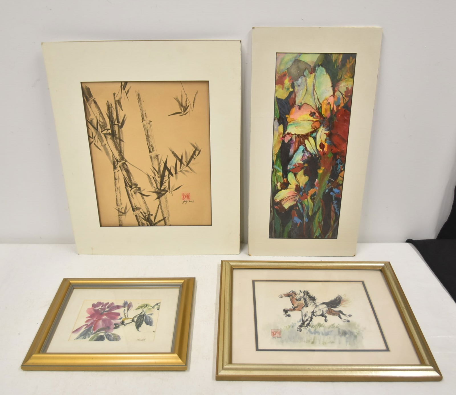(4) JUDY ROSELL OIL & WATERCOLOR PAINTINGS (1 of 14)