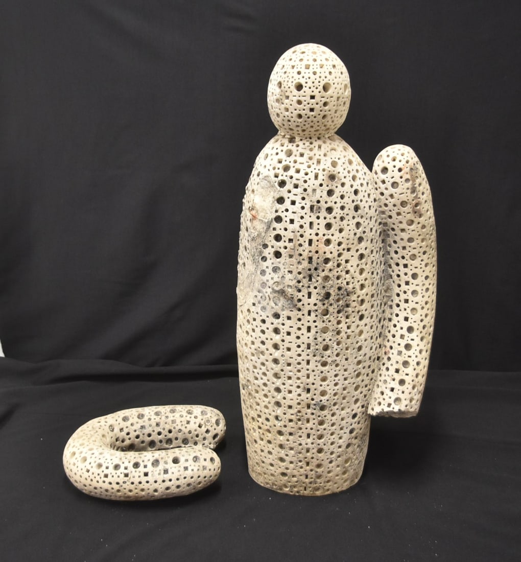 ALEXANDER NEY RETICULATED TERRACOTTA SCULPTURE (1 of 7)