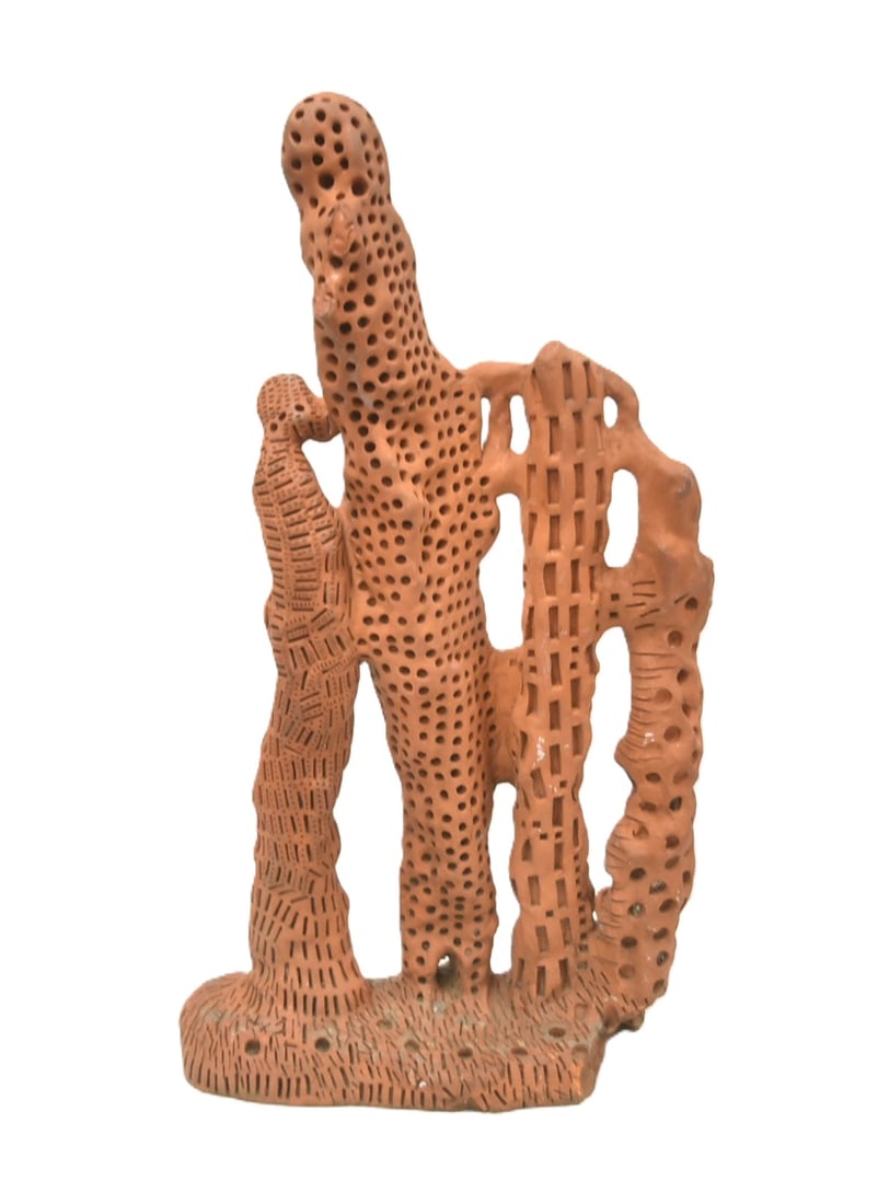 ALEXANDER NEY , LARGE RETICULATED TERRACOTTA (1 of 7)