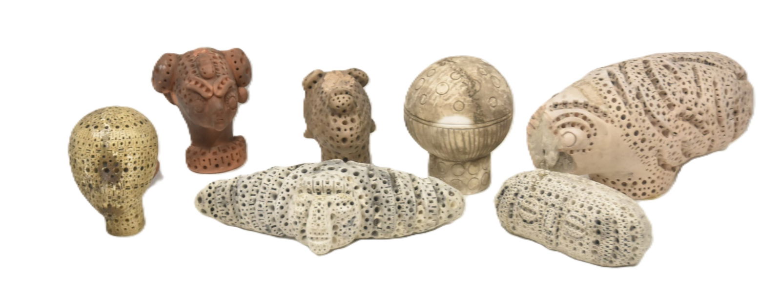 (7) ALEXANDER NEY TERRACOTTA SCULPTURES (1 of 8)