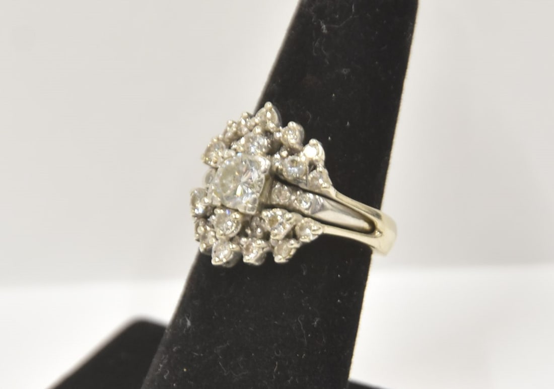 10kt WHITE GOLD ENGAGEMENT RING WITH JACKET (1 of 18)