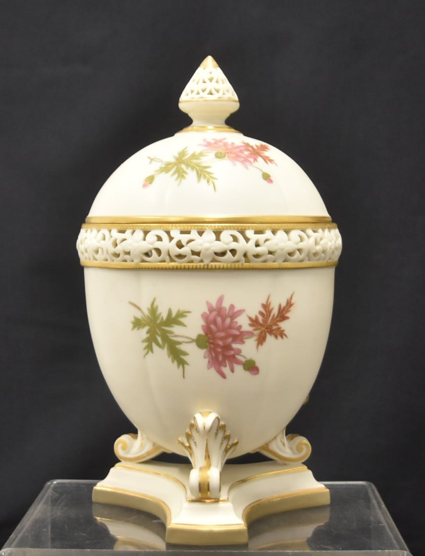 ROYAL WORCESTER CHINA WORKS POTPOURI URN (1 of 12)