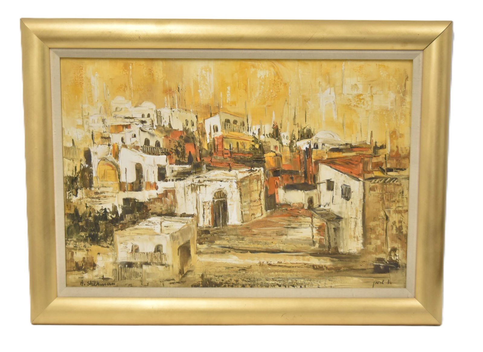 AHUVA SHERMAN , JERUSALEM VIEW OIL ON CANVAS (1 of 7)