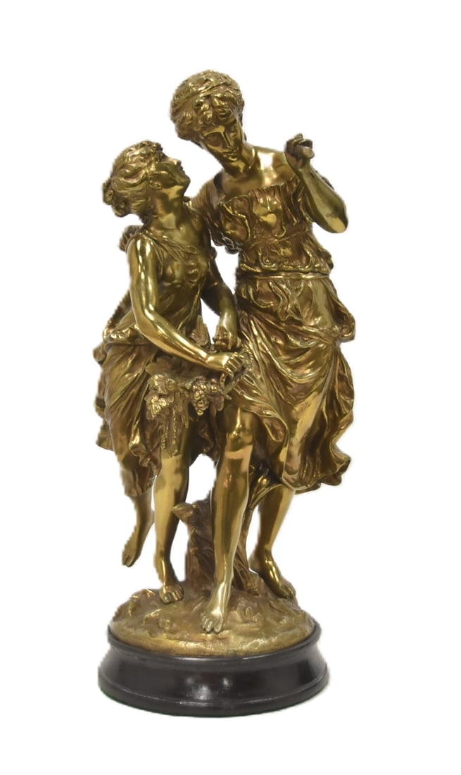 MATHURIN MOREAU , BRONZE DOUBLE FIGURE (1 of 12)