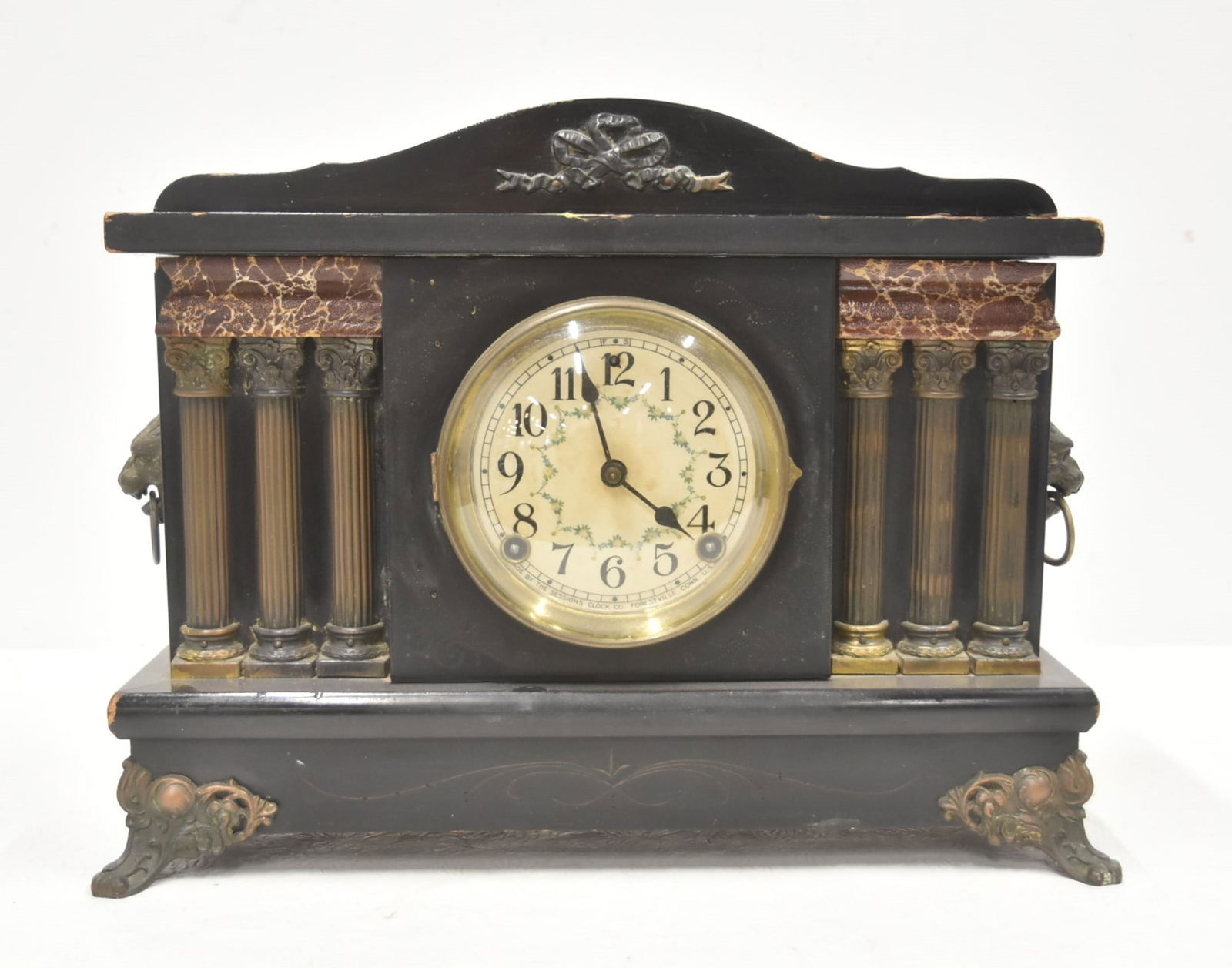 SESSIONS ADAMANTINE WOOD MANTEL CLOCK (1 of 9)