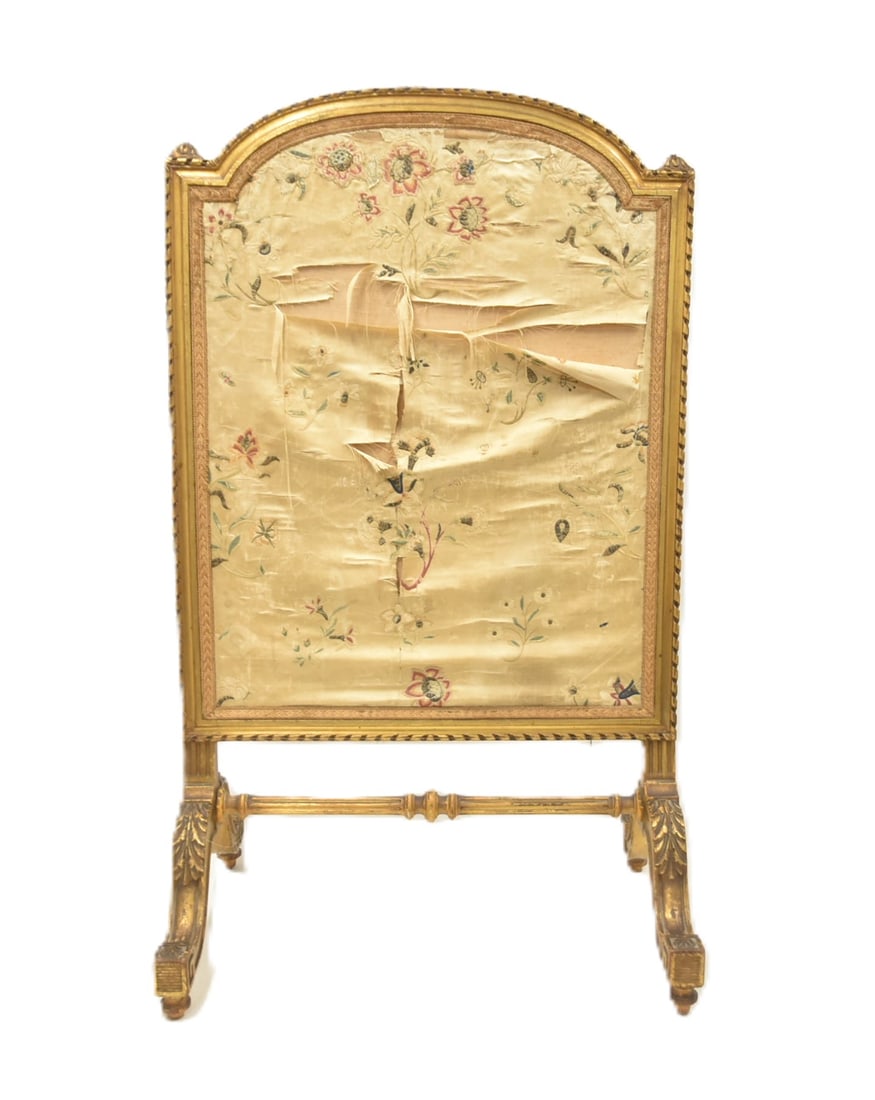 19thC FRENCH LXVI GILTWOOD FIREPLACE SCREEN (1 of 10)