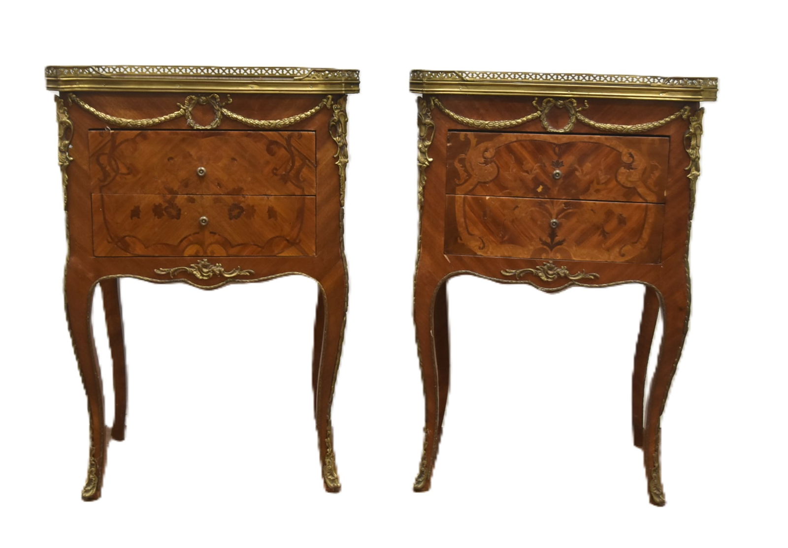 (Pr) FRENCH STYLE BRONZE MOUNTED STANDS (1 of 14)