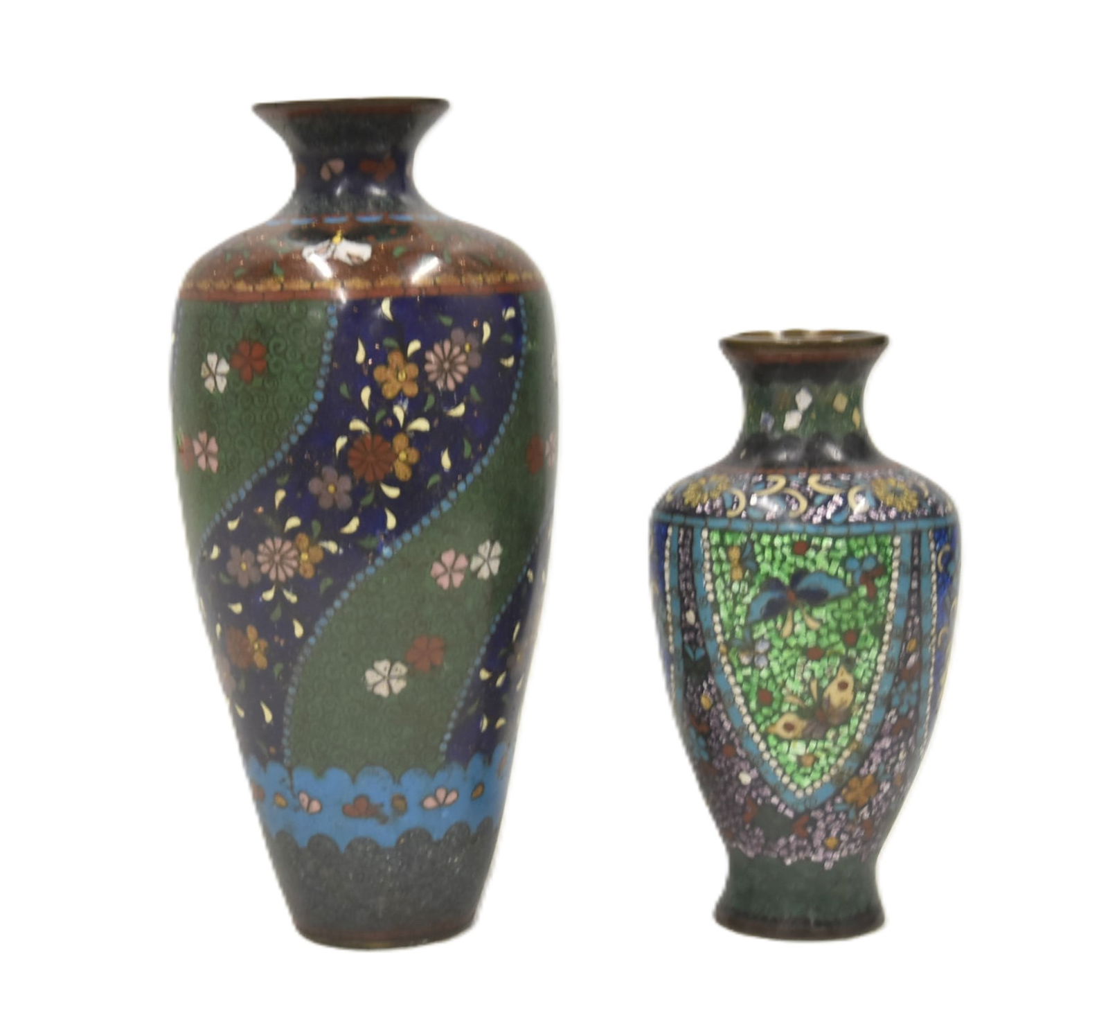 (2) ANTIQUE CHINESE CLOISONNE VASES (1 of 15)