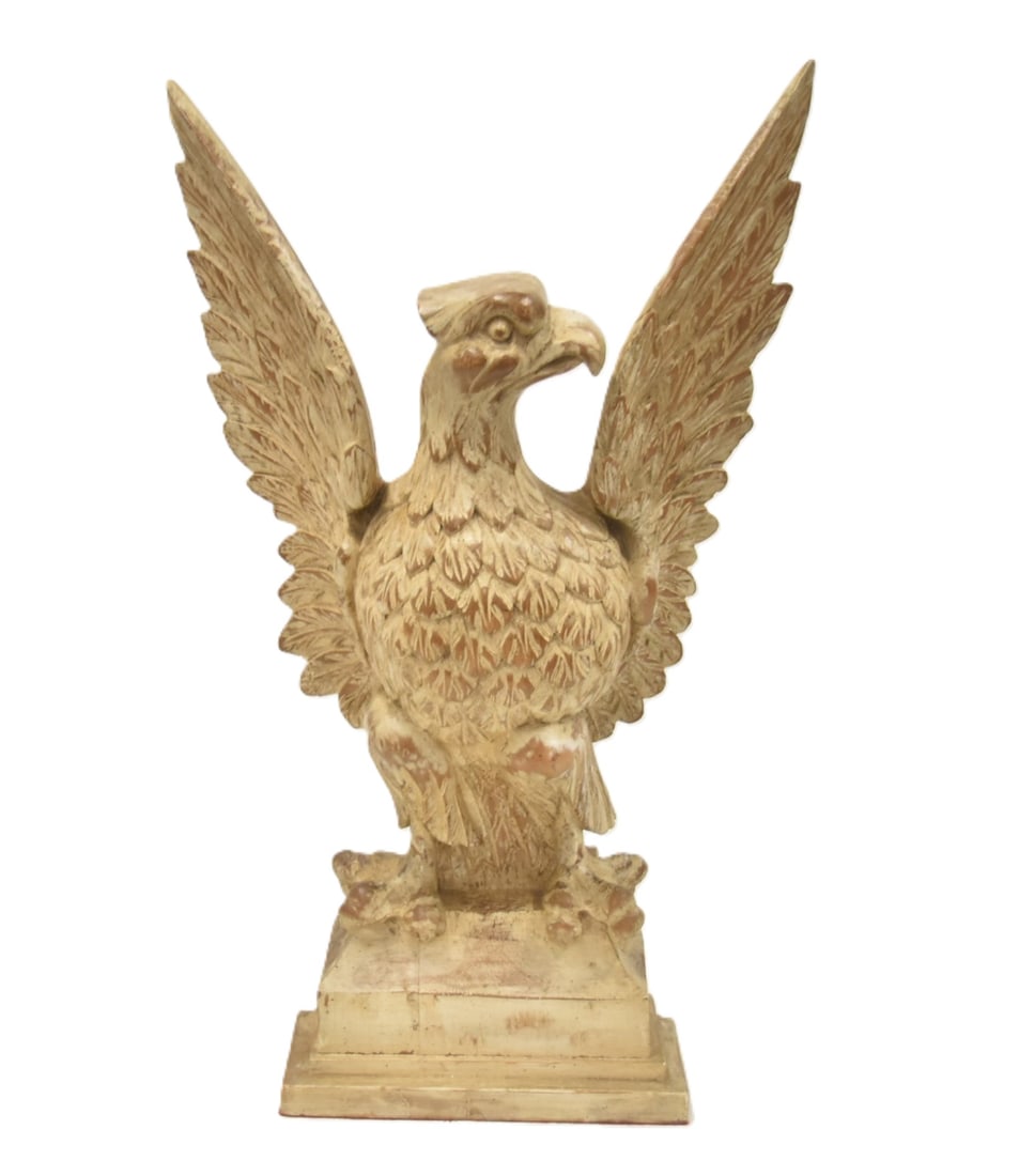ANTIQUE CARVED WOOD EAGLE (1 of 11)
