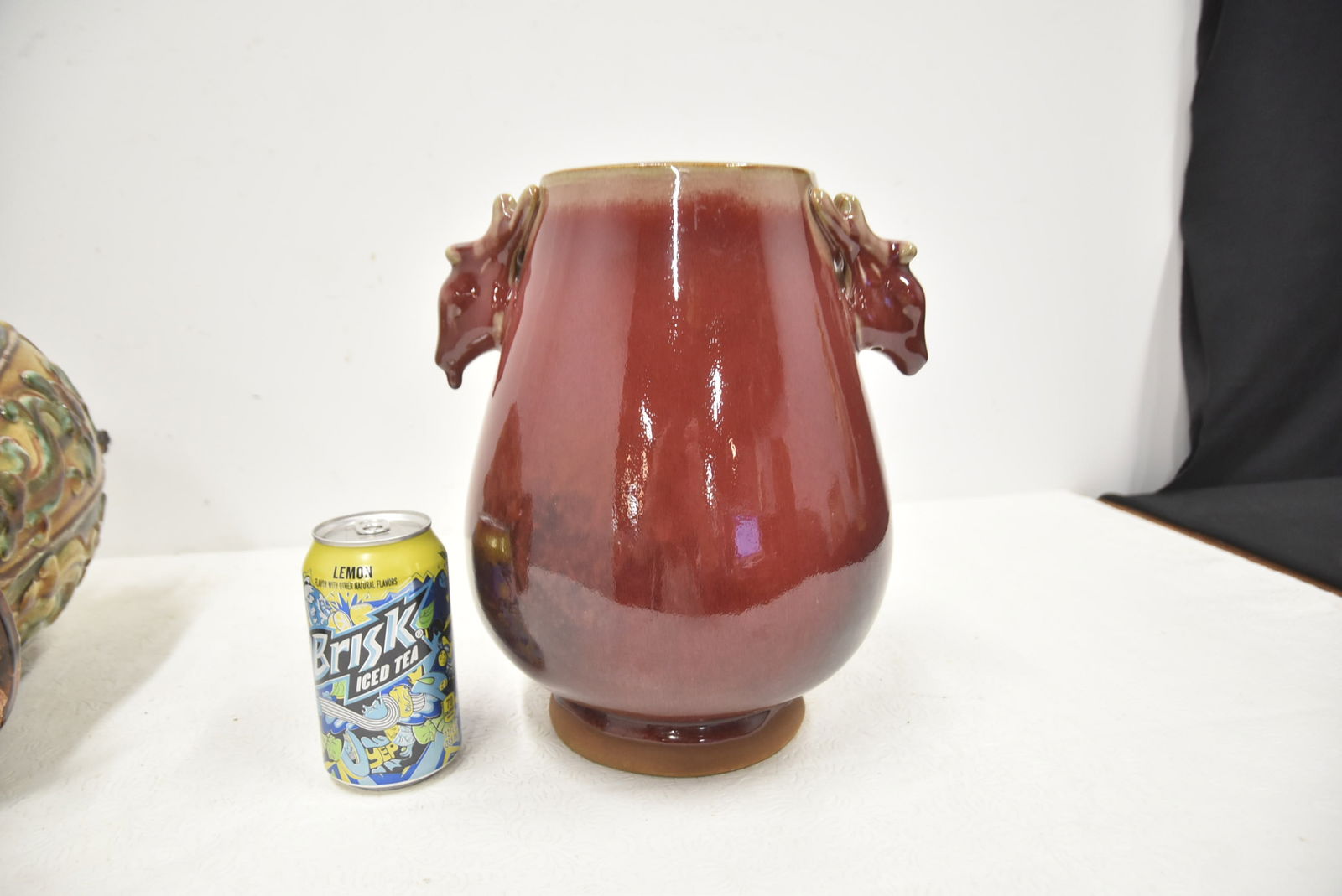 (2) CHINESE EARTHENWARE VASES - 13