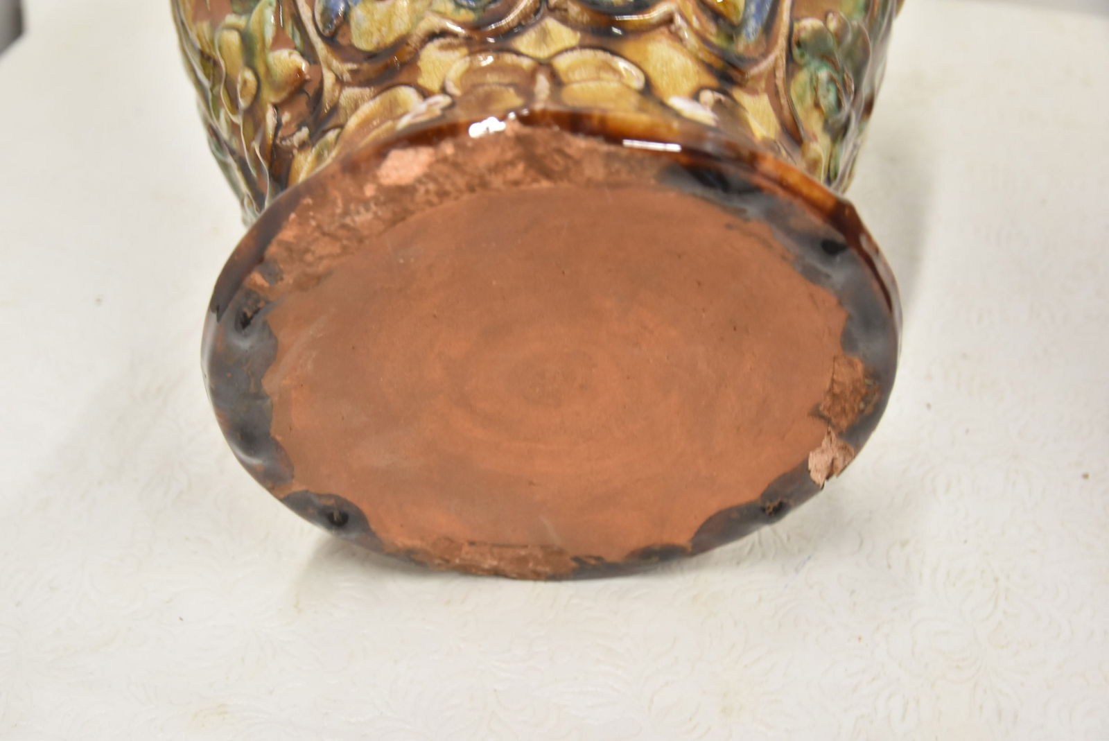 (2) CHINESE EARTHENWARE VASES - 9