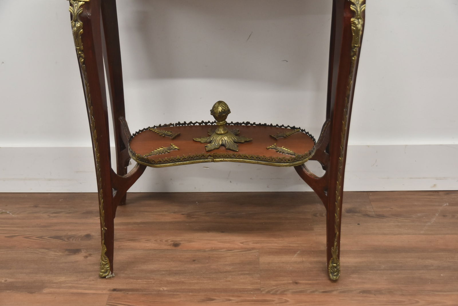 BRONZE MOUNTED KIDNEY SHAPE TABLE - 5