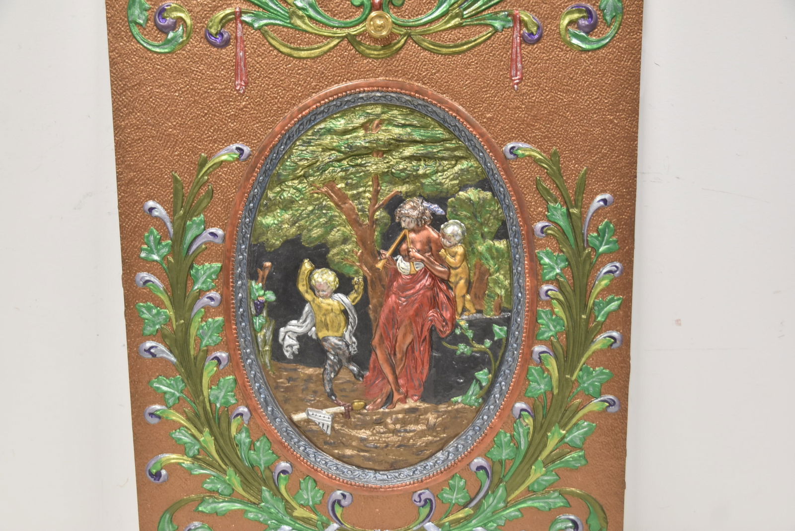 COLD PAINTED IRON FIREPLACE INSERT - 3