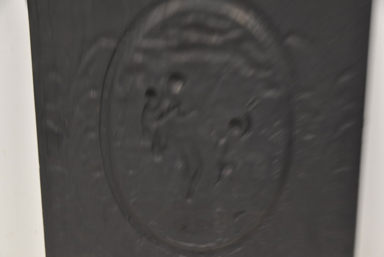 COLD PAINTED IRON FIREPLACE INSERT - 9