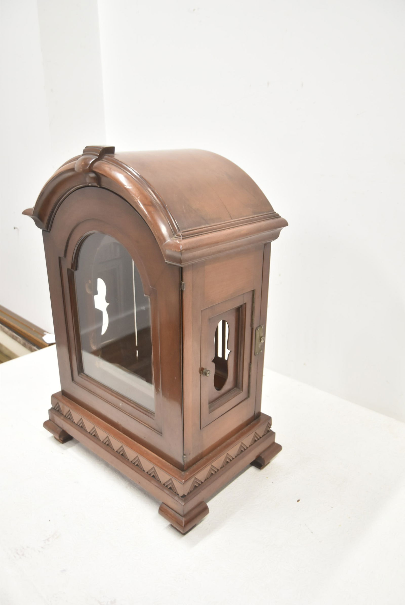 ANTIQUE WALNUT CLOCK CASE - 4