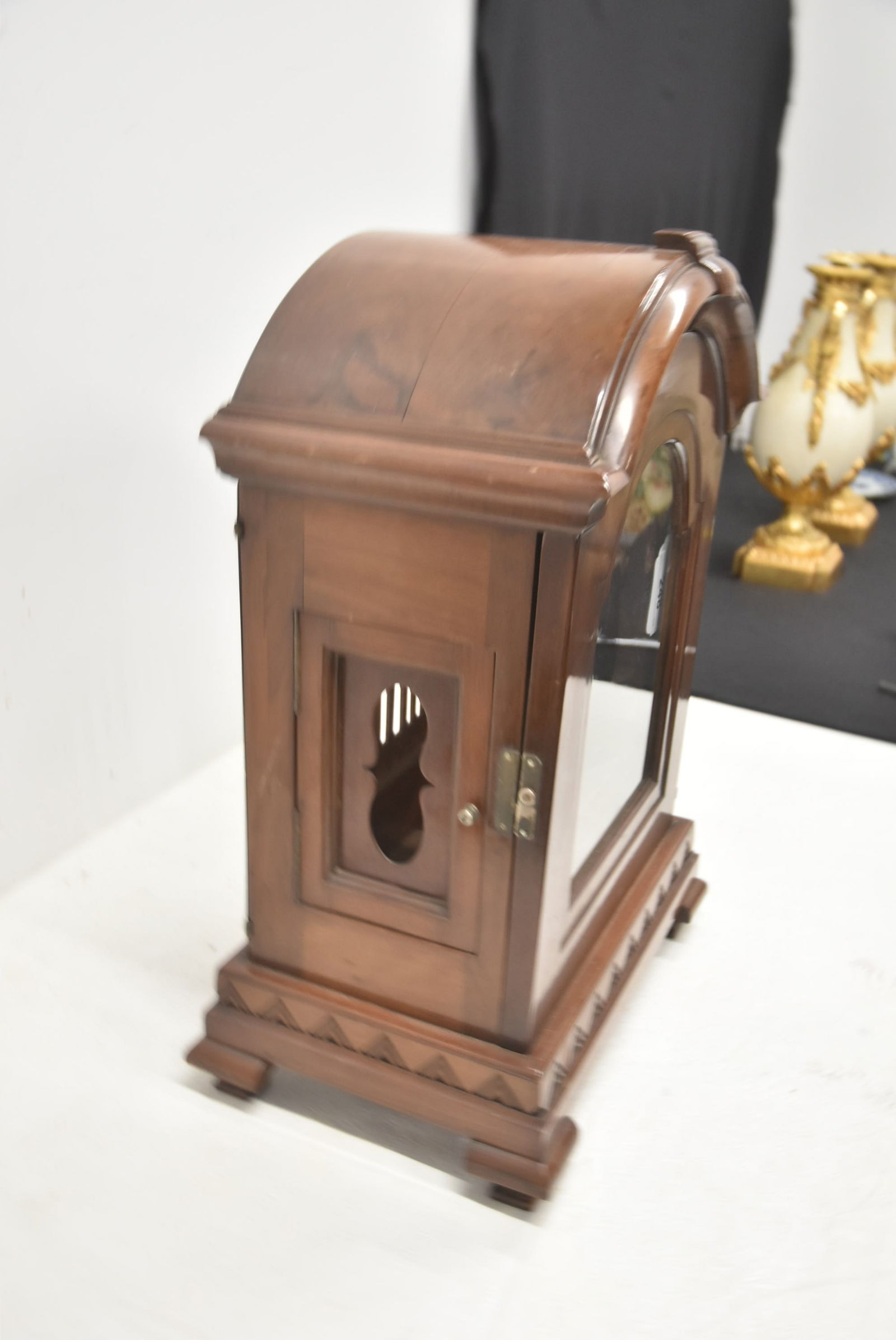 ANTIQUE WALNUT CLOCK CASE - 6