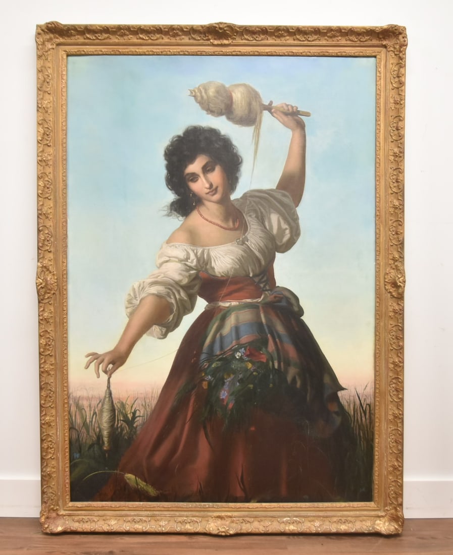 ATTR RUDOLF LEHMANN , LARGE OIL ON CANVAS (1 of 13)