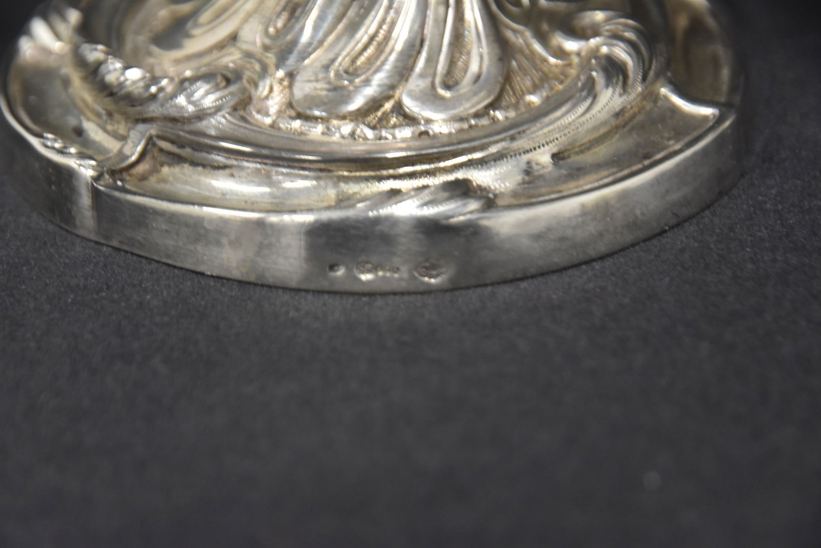 PAIR 800 SILVER VINE FORM CANDLESTICKS - 9