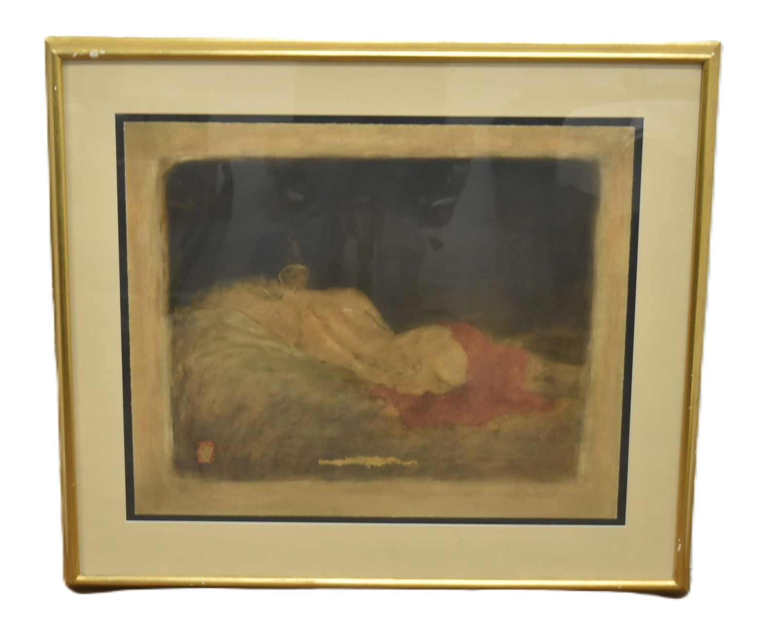 ROY FAIRCHILD WOODARD , reposant II SERIGRAPH: ROY FAIRCHILD WOODARD (ENGLAND, b. 1953) HAND SIGNED & NUMBERED SERIGRAPH TITLED "REPOSANT II" NUMBERED 230 / 385 - IMAGE SIZE 28" x 22 1/2" ; 37" x 32" OVERALL