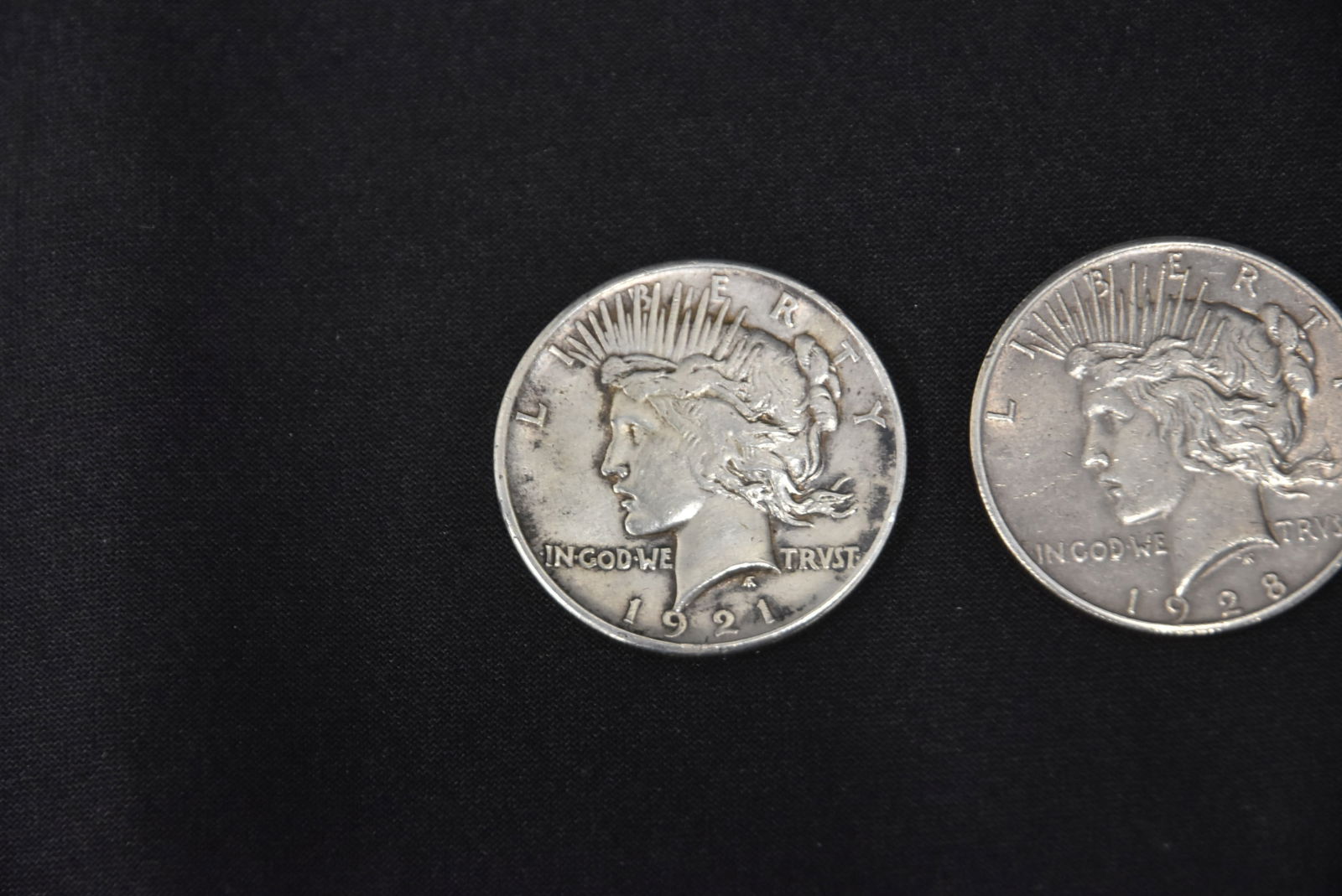 (2) SILVER PEACE DOLLARS - 3