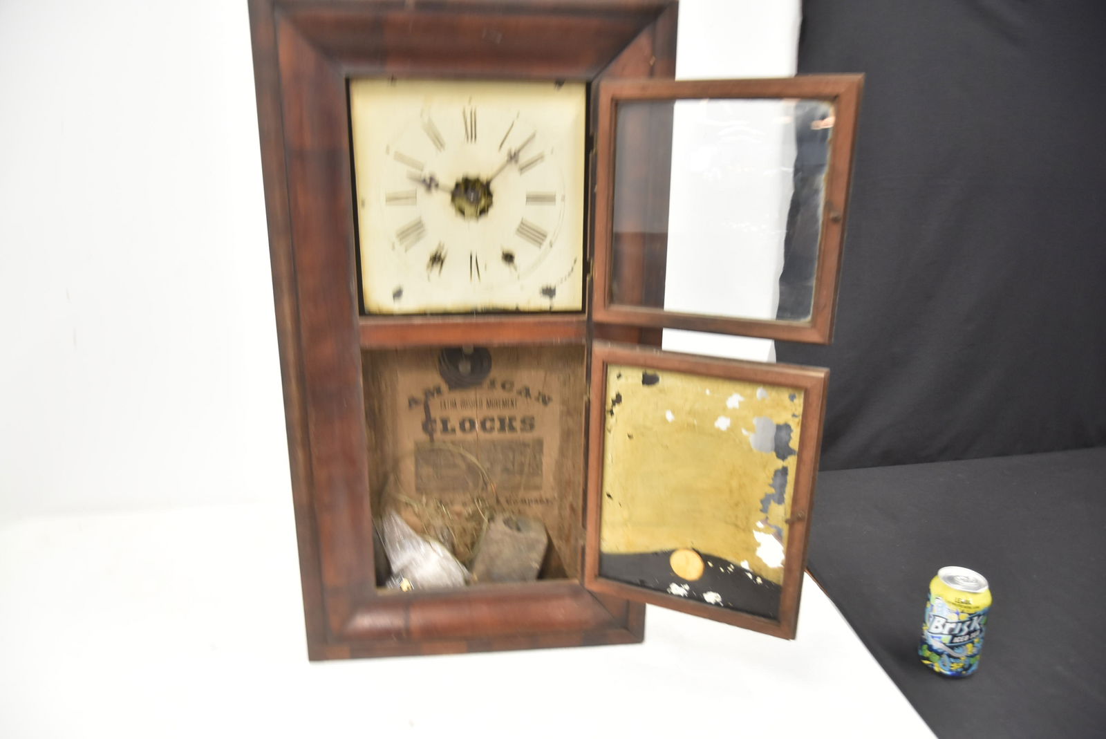 NEW HAVEN REVERSE PAINTED OG CLOCK - 10