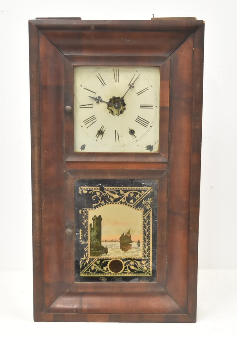 NEW HAVEN REVERSE PAINTED OG CLOCK (1 of 11)