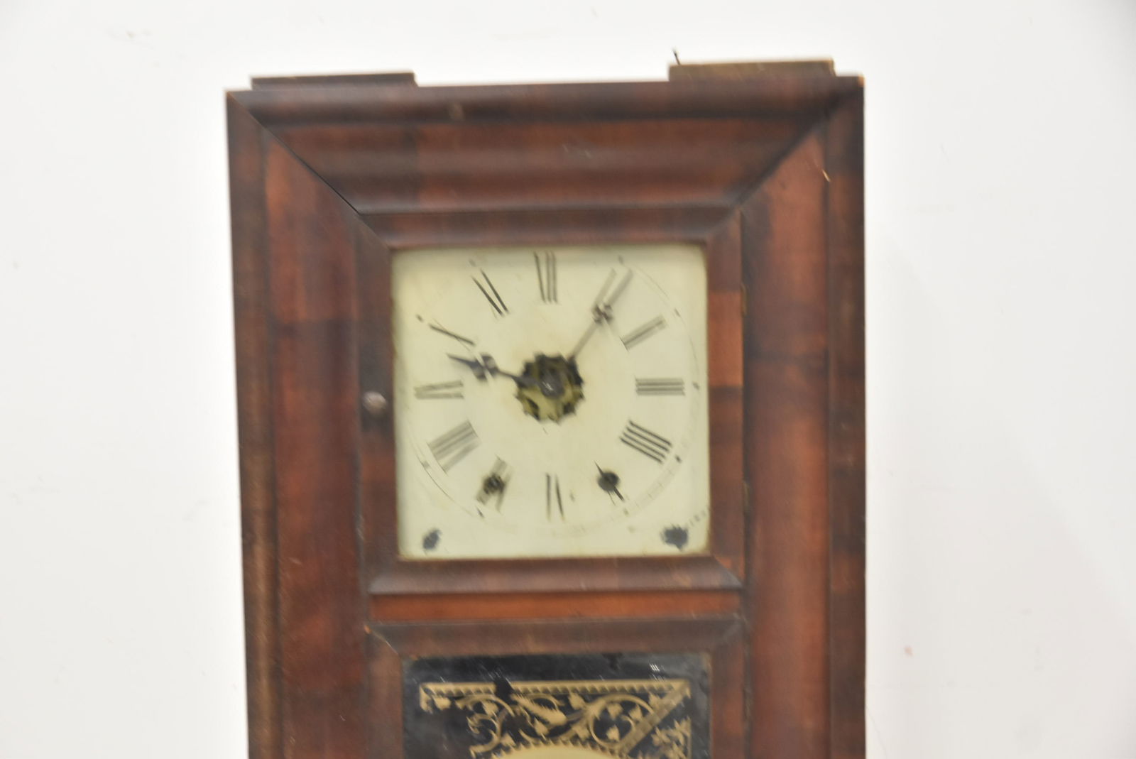 NEW HAVEN REVERSE PAINTED OG CLOCK - 4