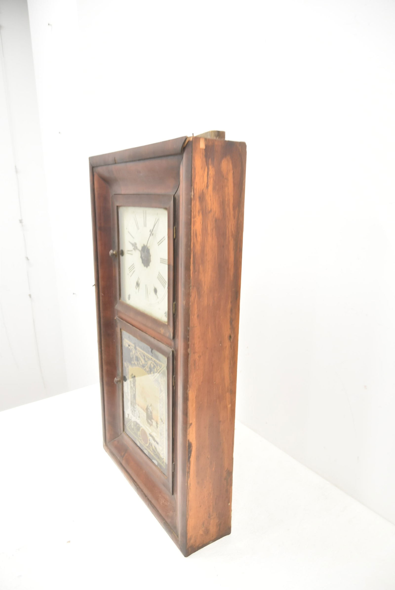 NEW HAVEN REVERSE PAINTED OG CLOCK - 5