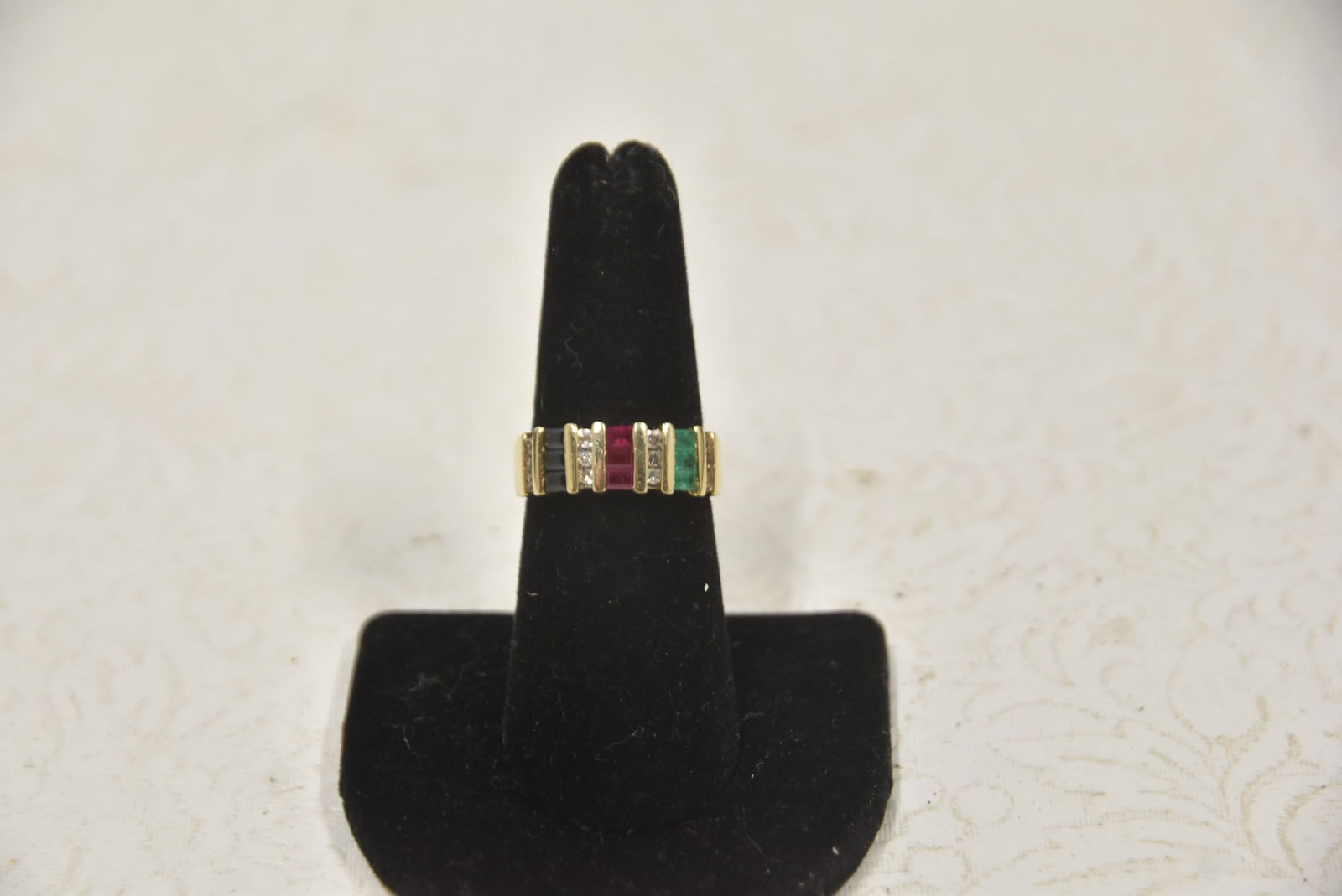 14kt MULTI GEMSTONE RING - 3