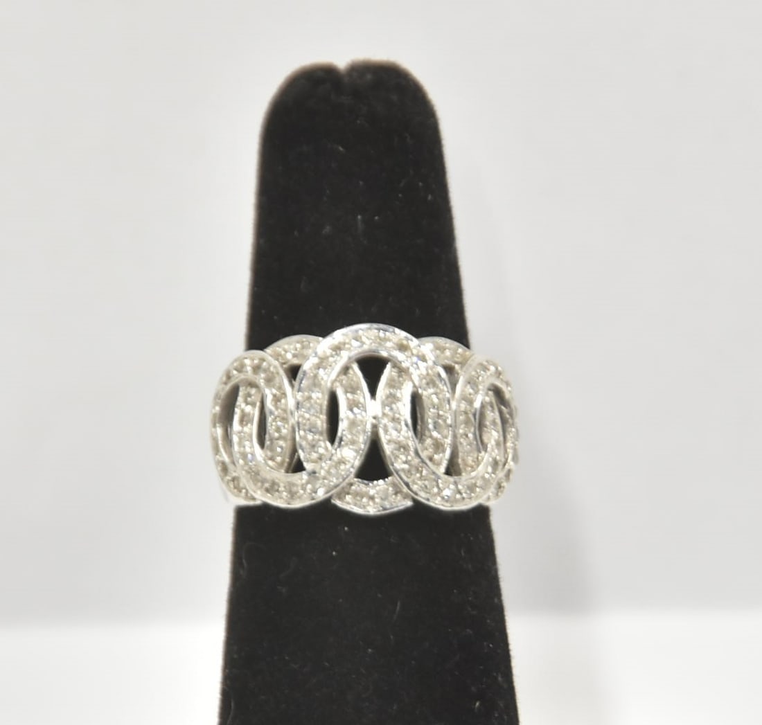 14kt WHITE GOLD & DIAMOND INFINITY RING (1 of 11)