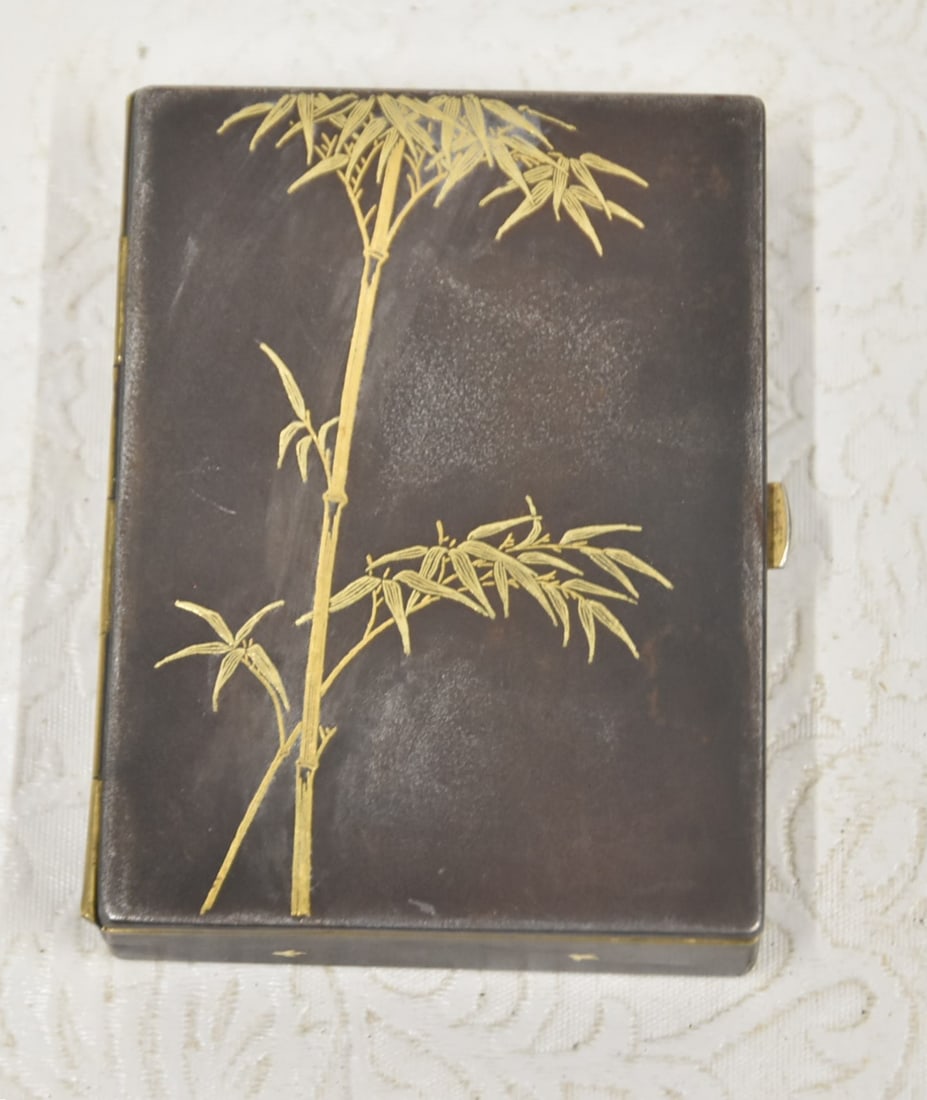JAPANESE ART NOUVEAU MIXED METAL SNUFF BOX (1 of 13)