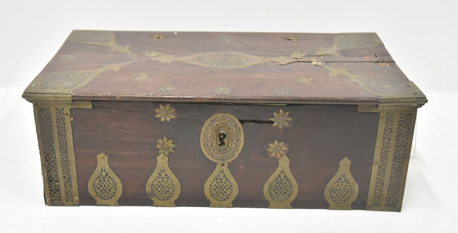 ZANZIBAR TWIN HANDLE BRASS MOUNTED CHEST (1 of 13)