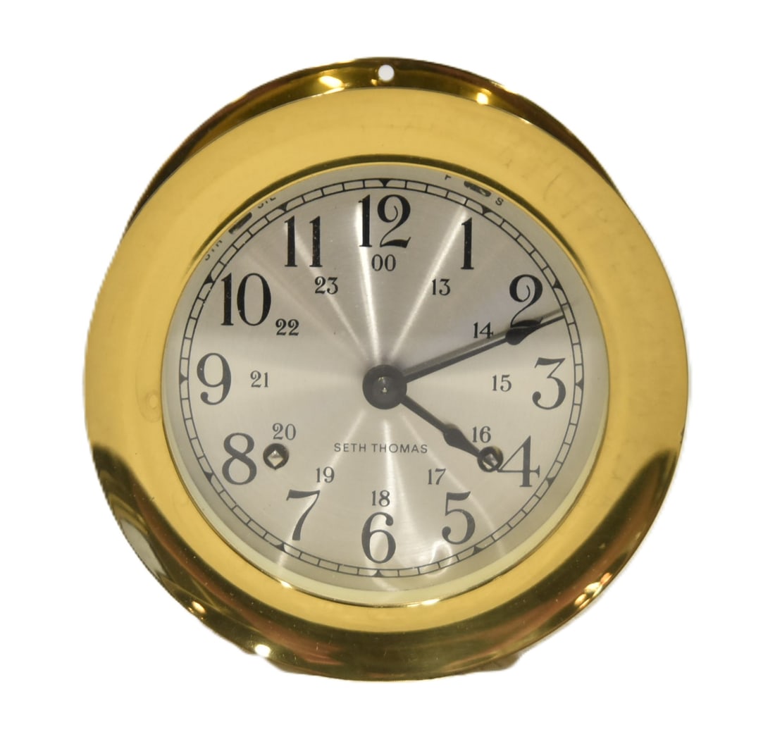 VINTAGE SETH THOMAS CORSAIR SHIPS BELL CLOCK (1 of 10)