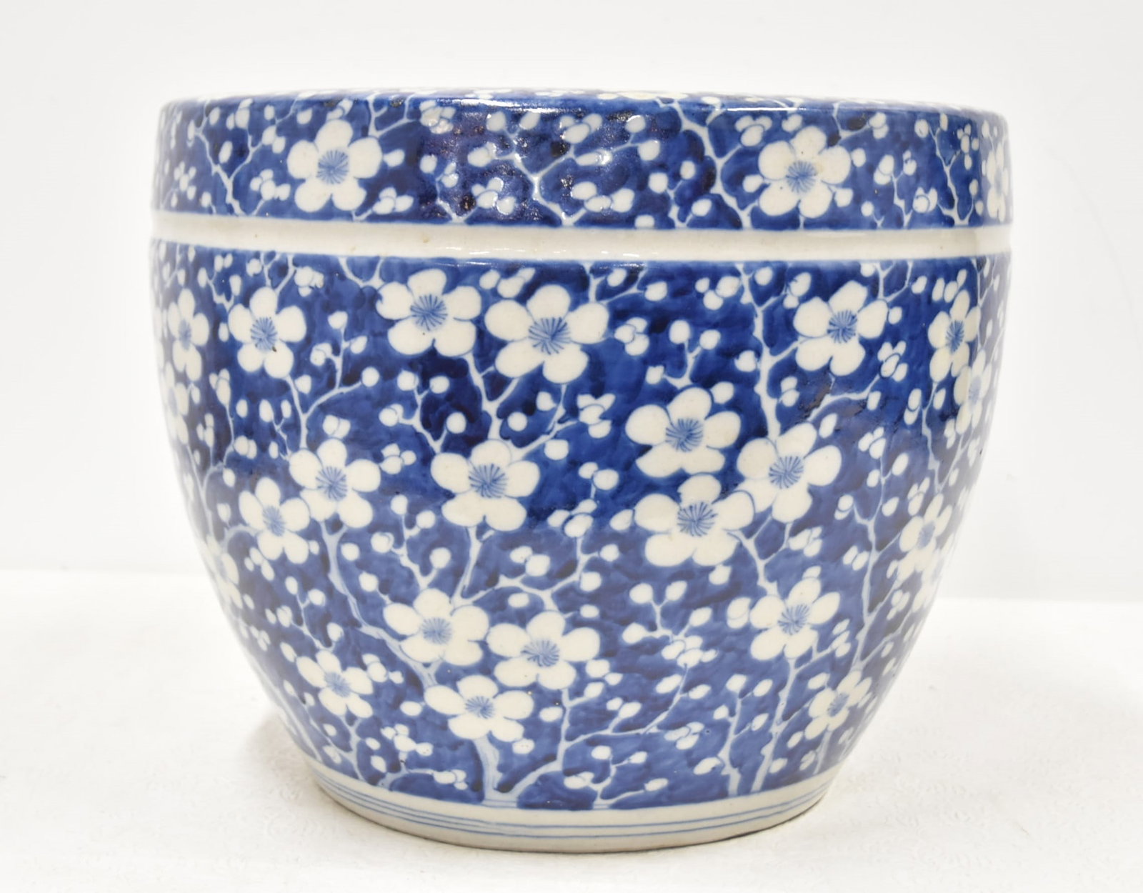 CHINESE BLUE & WHITE PORCELAIN PLANTER (1 of 5)
