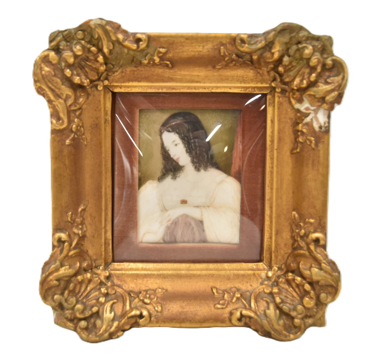 HAND PAINTED MINIATURE PORTRAIT PAINTING (1 of 8)