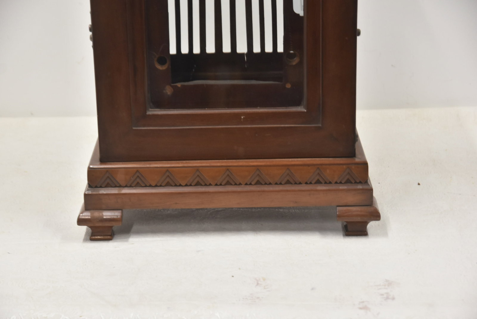 ANTIQUE WALNUT CLOCK CASE - 3