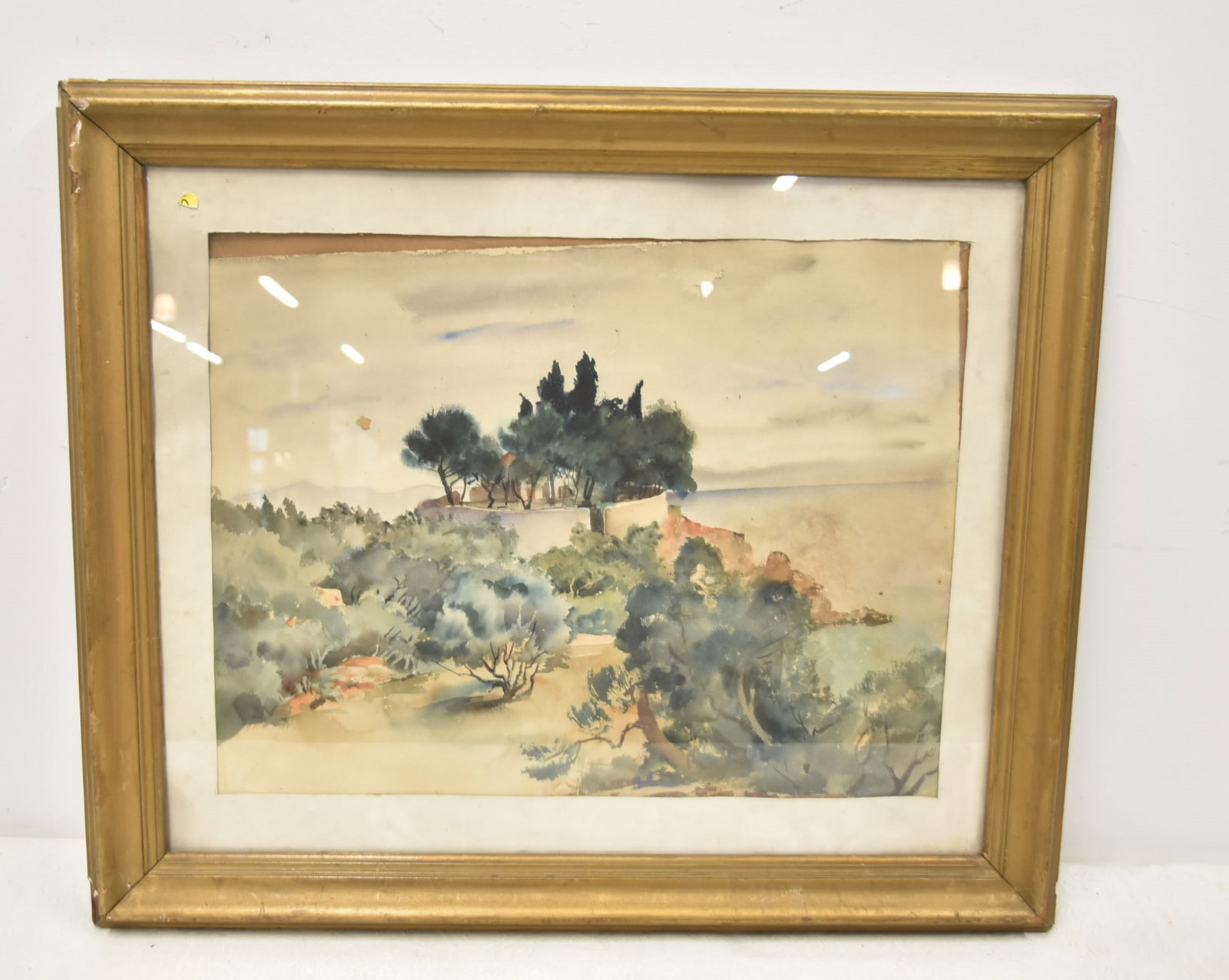 WATERCOLOR LANDSCAPE SIGNED (1 of 6)