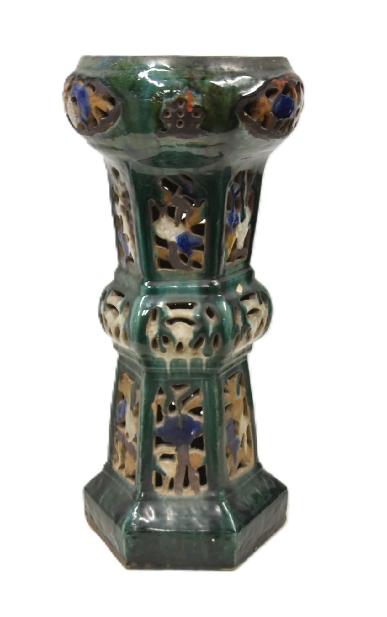 CHINESE SANCAI GLAZED PEDESTAL (1 of 9)