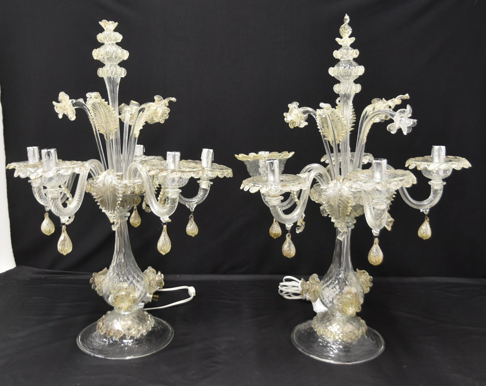 (Pr) MURANO FLAMBEAU TABLE LAMPS (1 of 14)