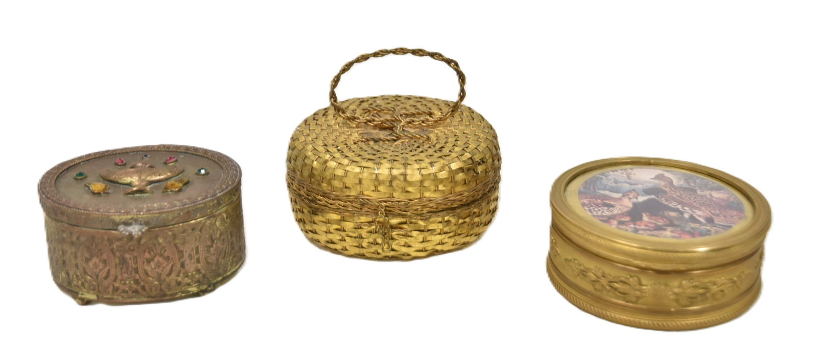 (3) ANTIQUE DRESSER BOXES (1 of 17)