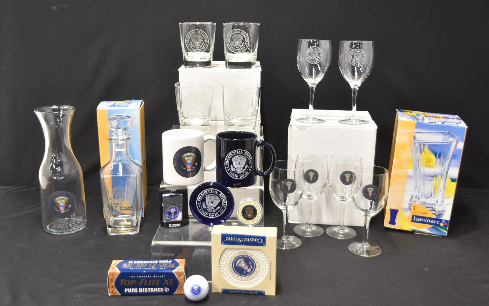 CAMP DAVID PRESIDENTIAL RETREAT GLASSWARE (1 of 20)