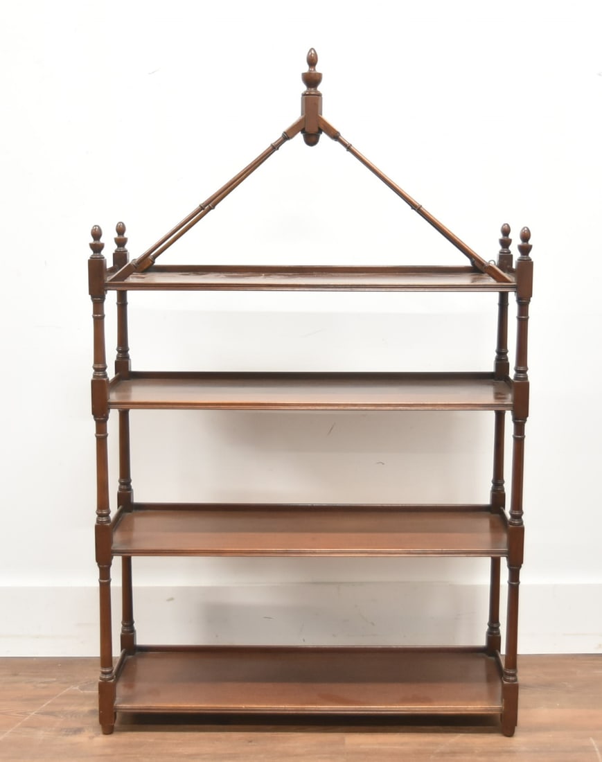 MAHOGANY WALL ETEGERE SHELF (1 of 9)