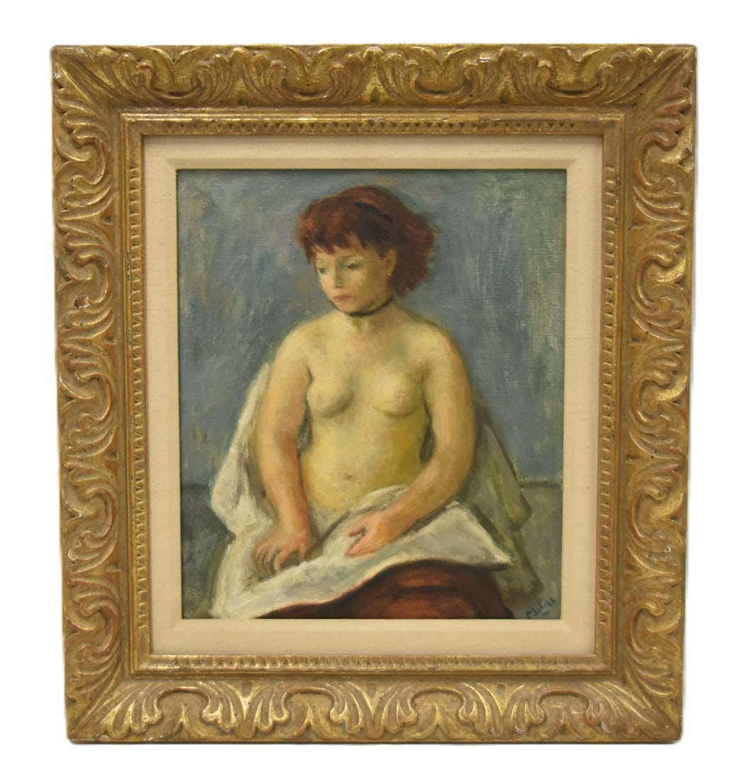 ROBERT PHILIPP , OIL ON CANVAS FEMALE NUDE (1 of 10)