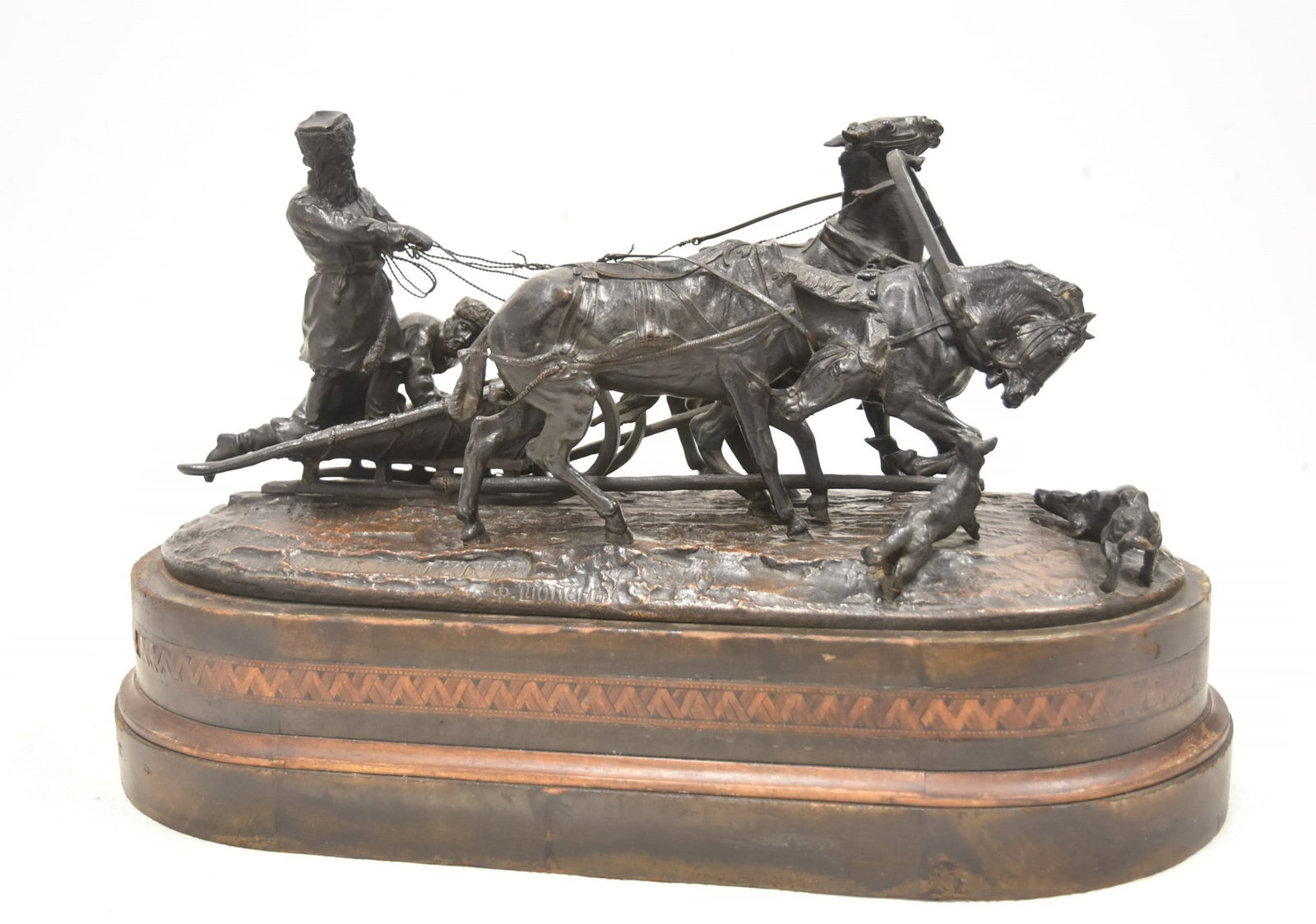 EVGENI LANCERAY , LARGE RUSSIAN BRONZE TROIKA (1 of 20)