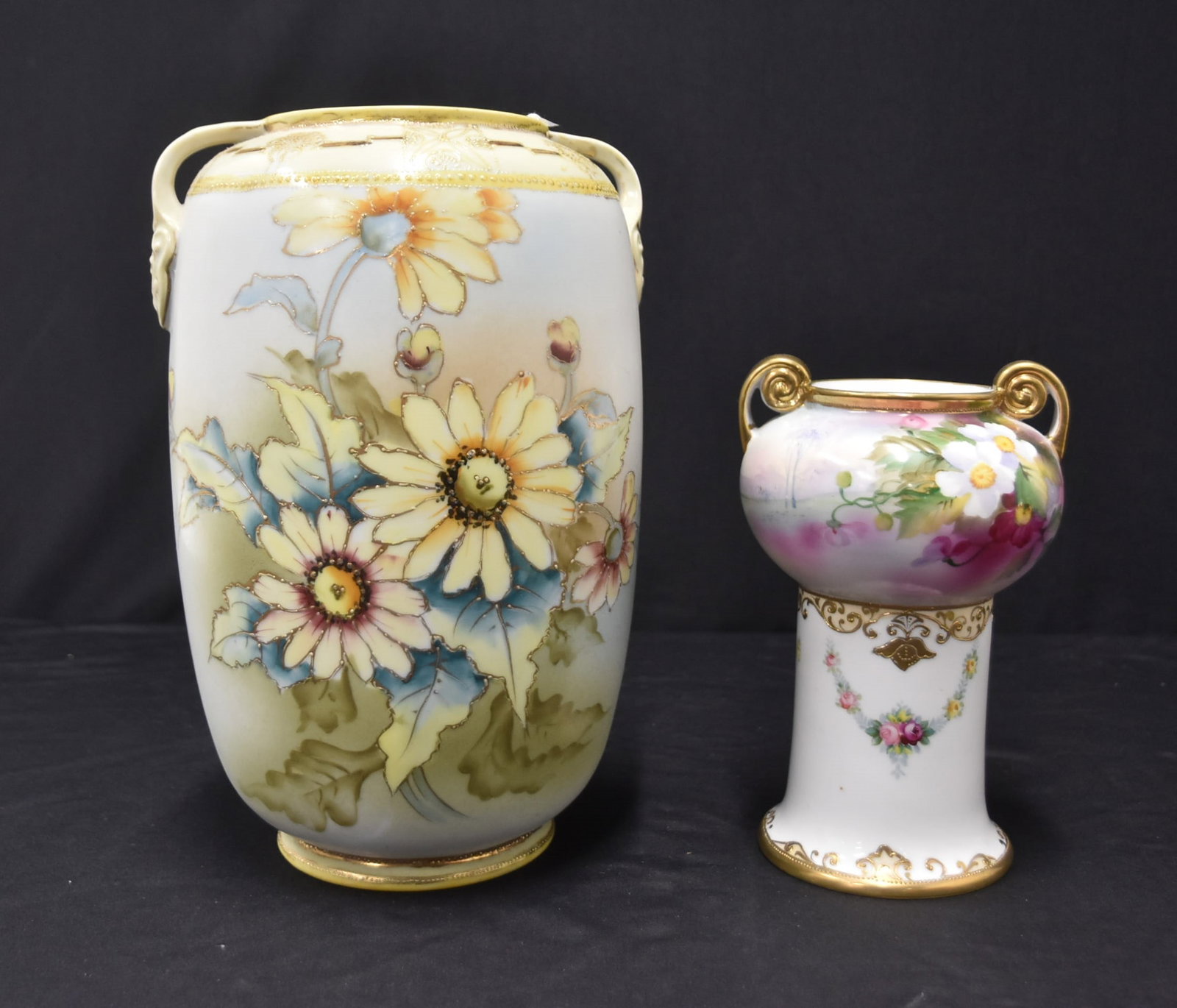 HAND PAINTED NIPPON VASE / HAND PAINTED VASE (1 of 15)