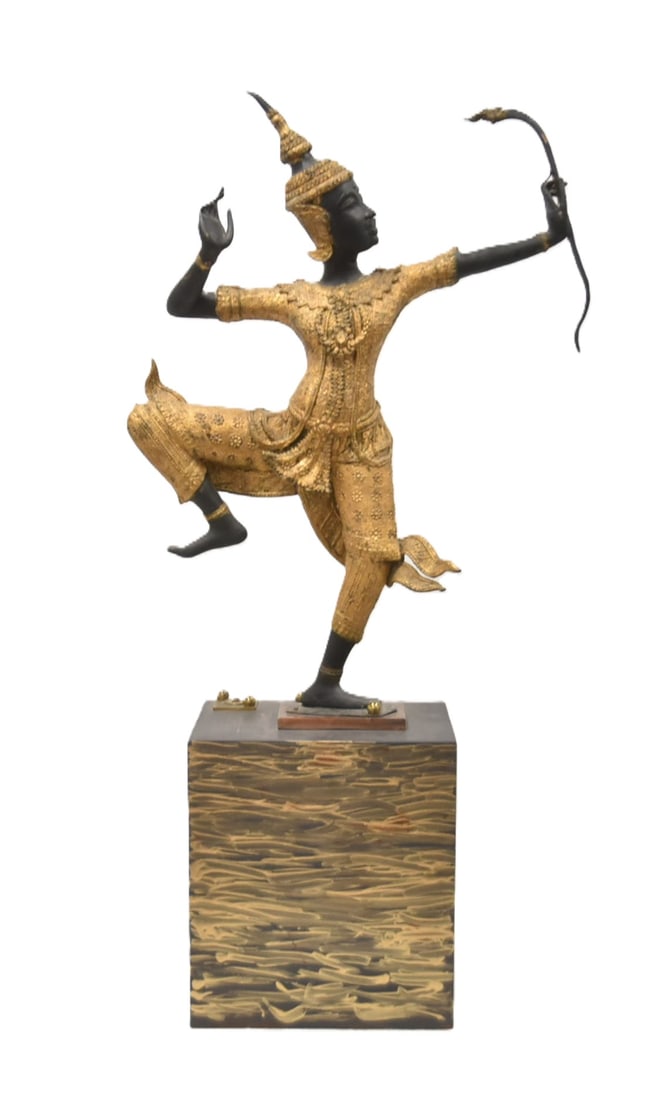THAI BRONZE PRINCE RAMA STATUE (1 of 12)
