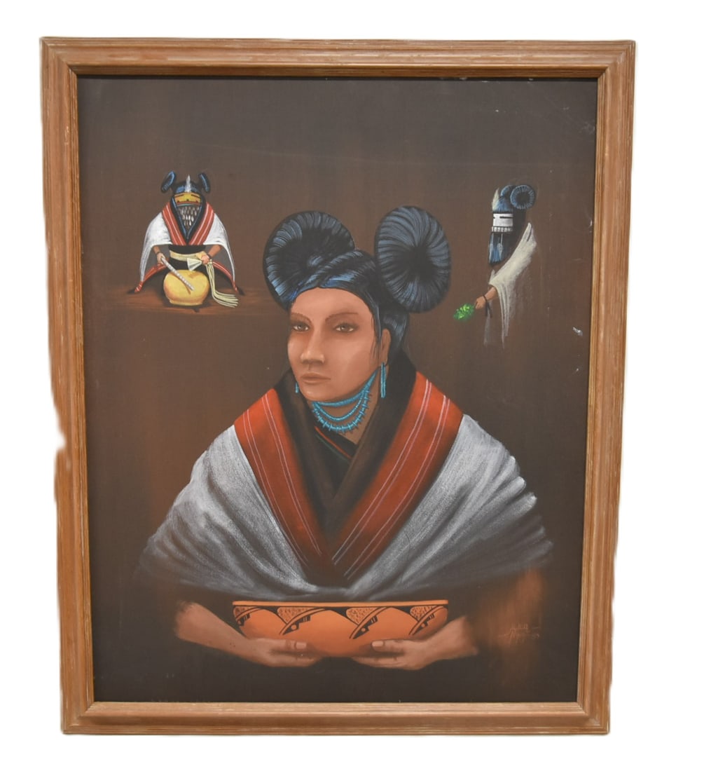 RAYMOND NAHA , OIL ON CANVAS PORTRAIT OF POTTER (1 of 13)