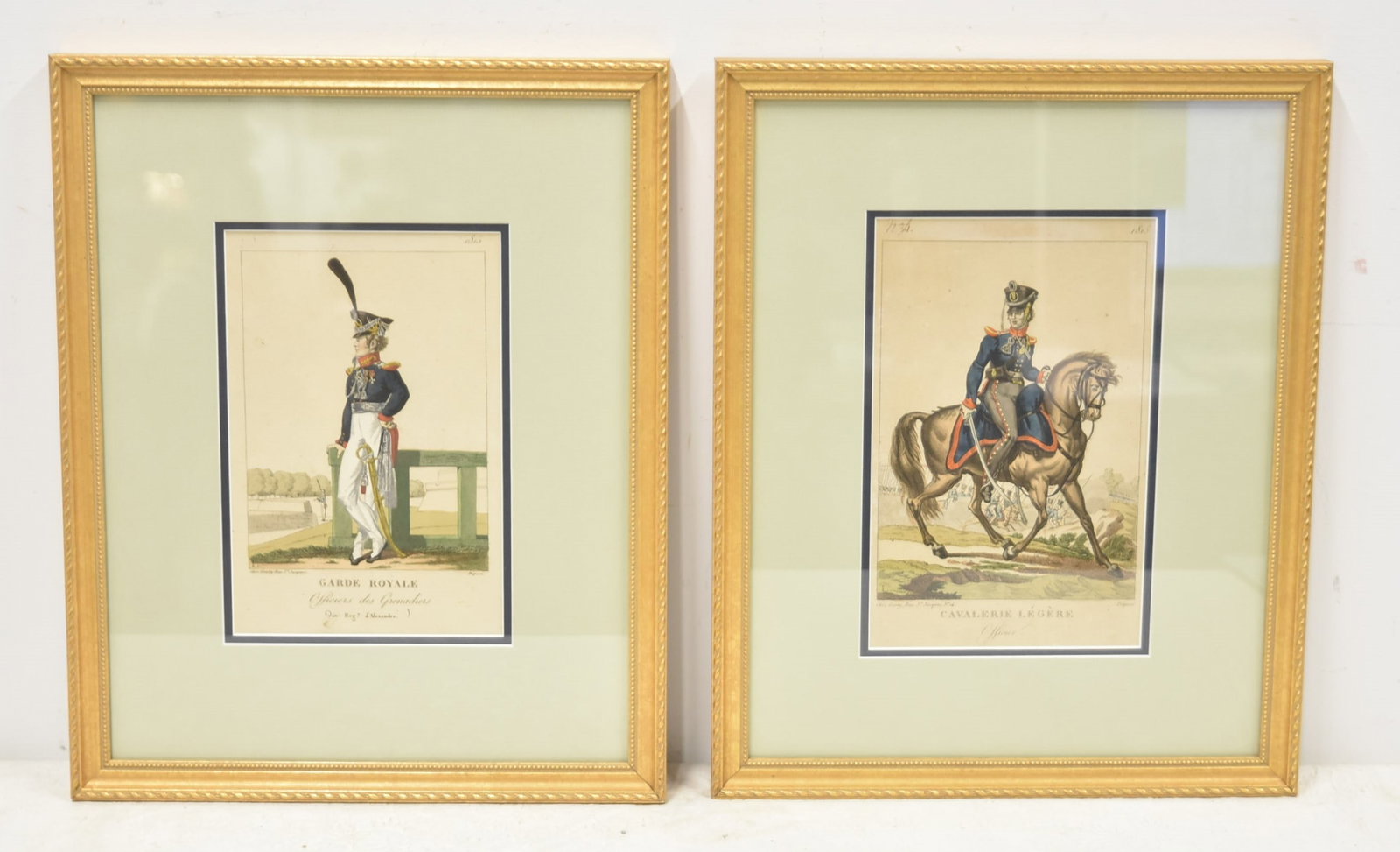(Pr) FRENCH MILITARY HAND COLORED LITHOGRAPHS (1 of 16)