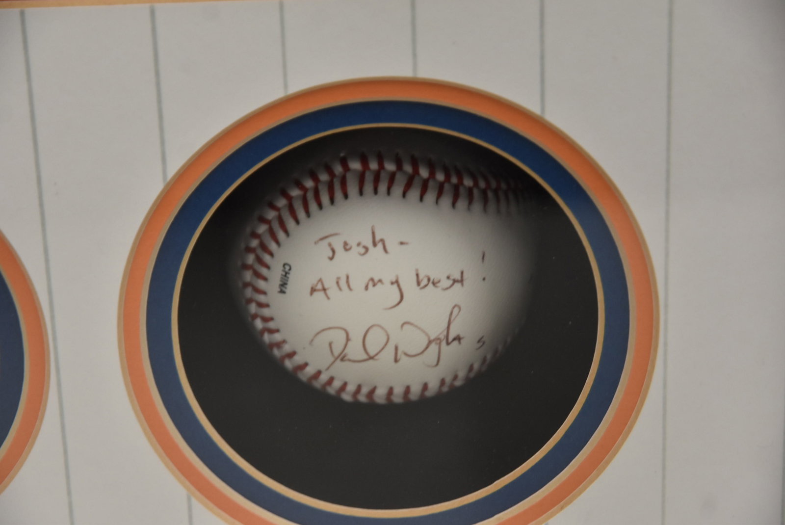 DAVID WRIGHT SIGNED COLLAGE / MARTIN BRODEUR - 10