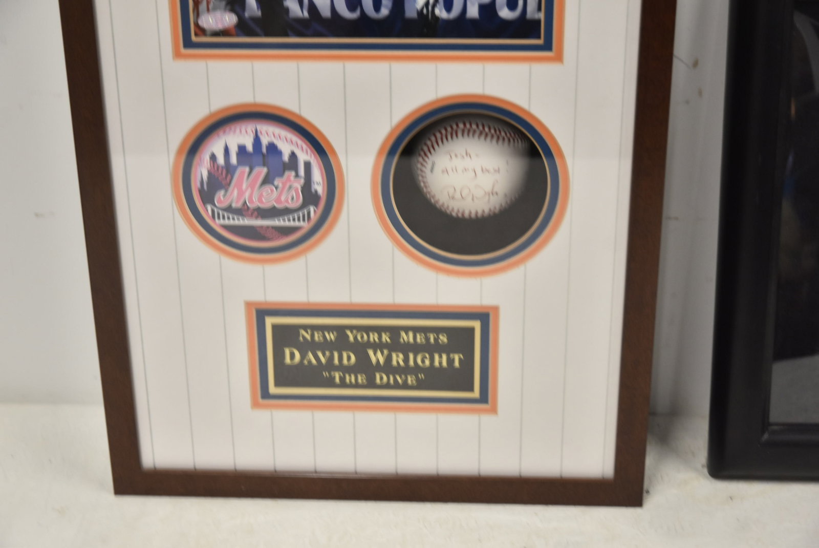 DAVID WRIGHT SIGNED COLLAGE / MARTIN BRODEUR - 4